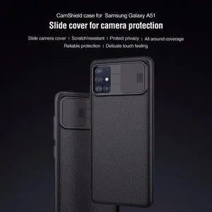 Black PC back cover case for Samsung Galaxy A51, hard shell protective phone case
