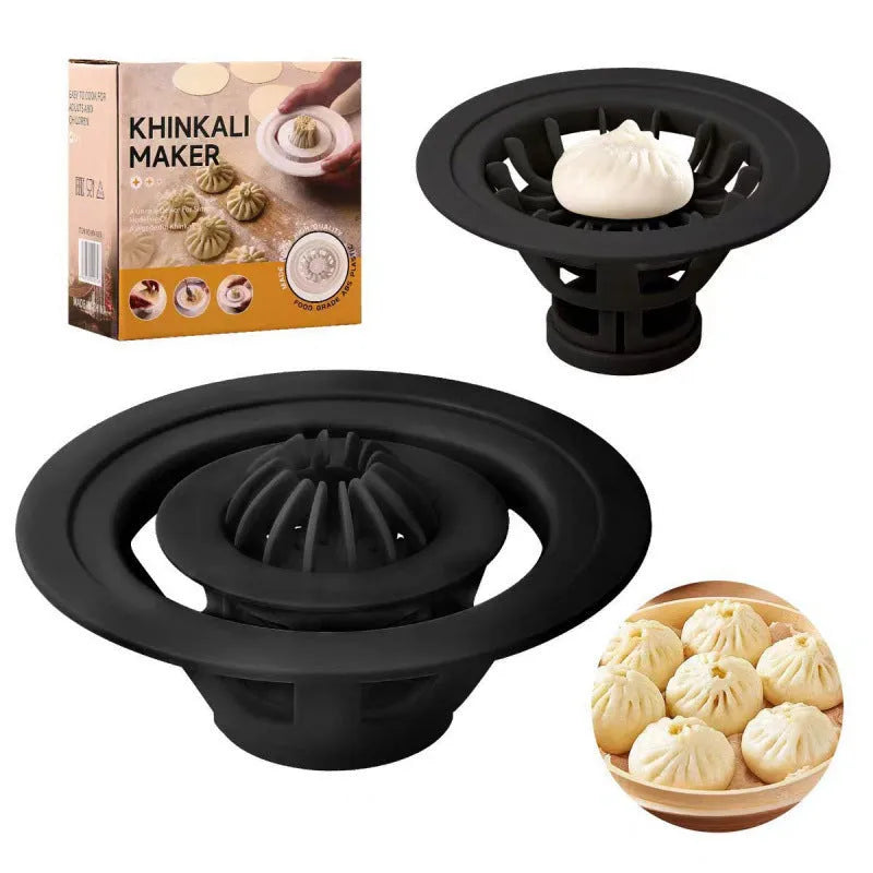 Black steamed bun mould kitchen tool for shaping baozi and dumplings