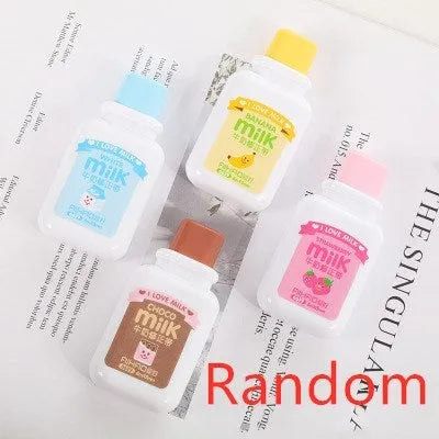 Creative bottle-shaped correction tape with cute patterns and 6 metre length
