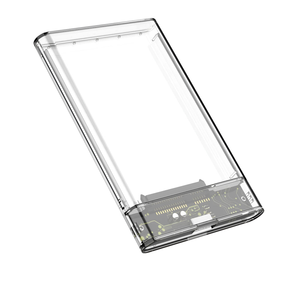 Transparent PC hard disk box for 2TB 3TB 4TB SATA drive with USB interface