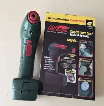 12V portable car tyre electric air pump for emergency roadside inflation