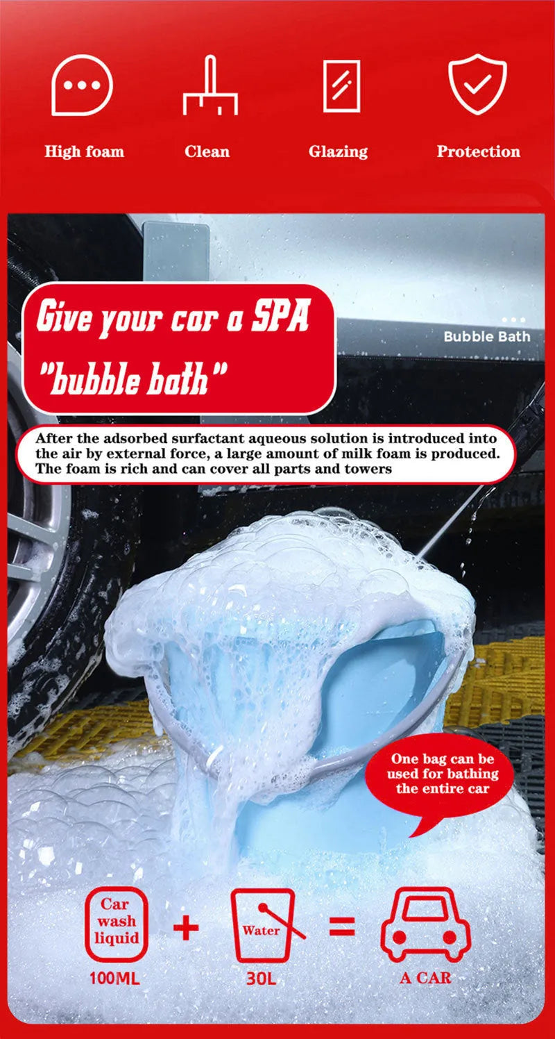 100ml bottle of super concentrated car decontamination and polishing foam cleaner