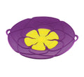 Green silicone spill stopper pan lid for pots 8-10 inch diameter heat-resistant