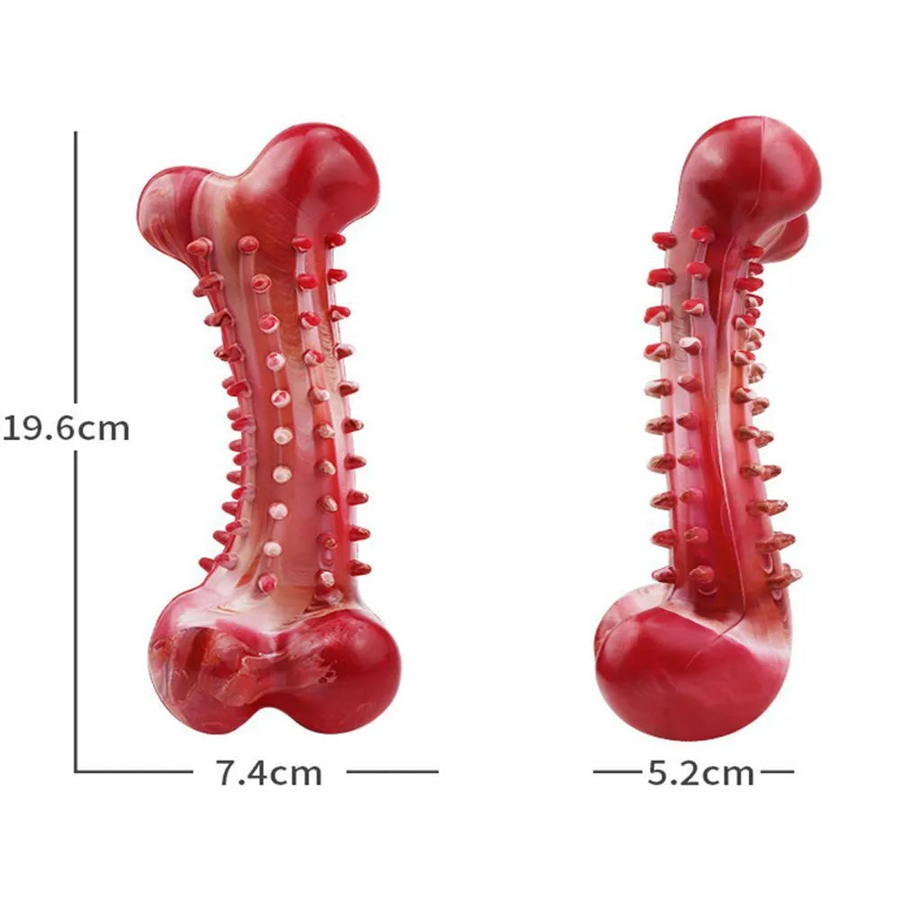 Natural rubber chew toy for aggressive dog chewing and heavy-duty use