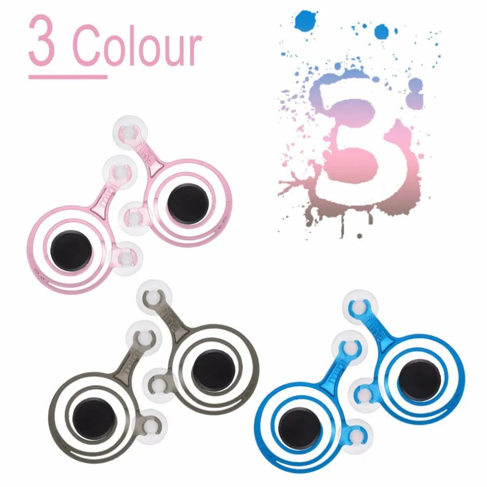 Two universal mini joystick grips for smartphone touchscreen gaming, shown with colour options.