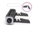 Black notebook cooler with wide aluminium plate and integrated support stand.