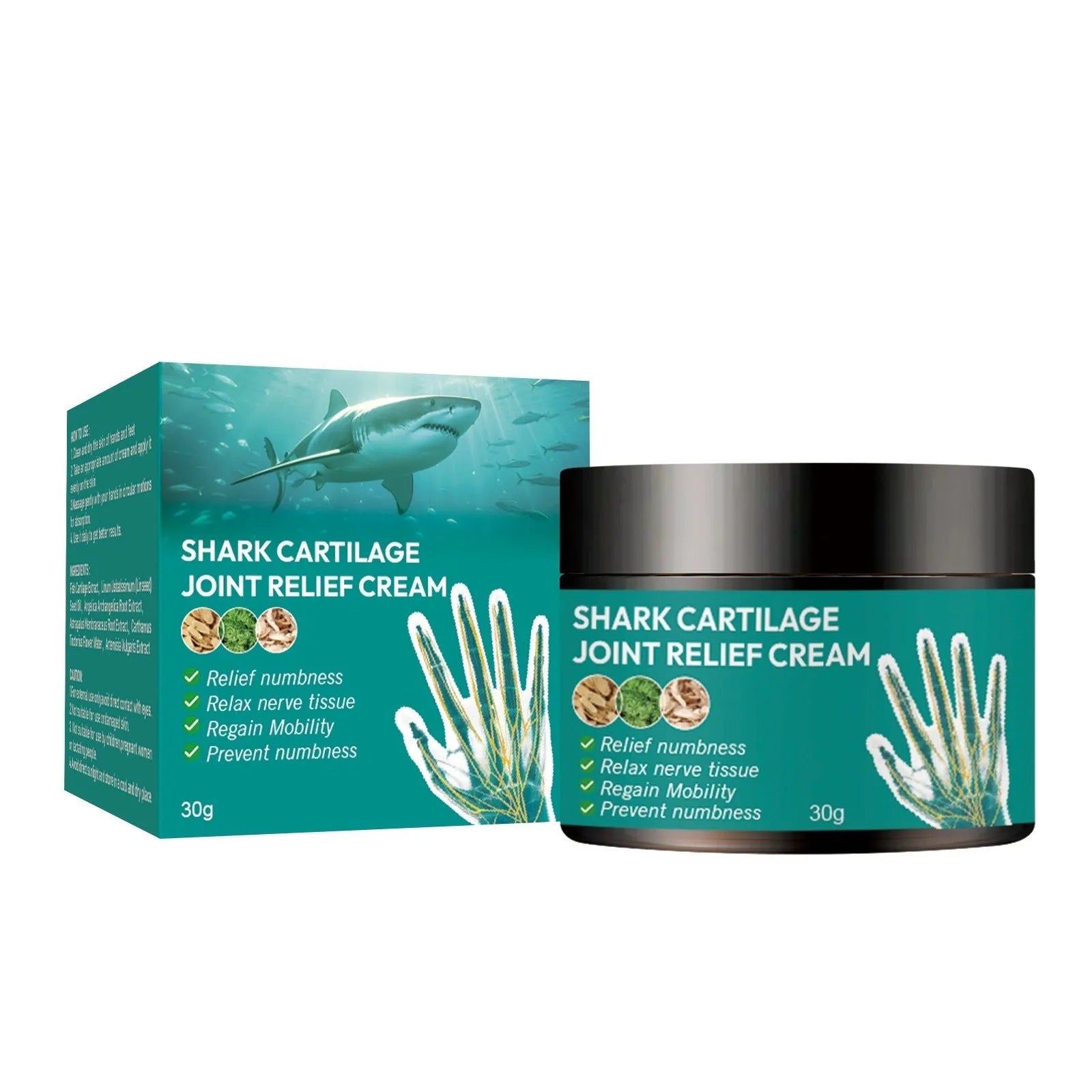 30g joint neck cream container for moisturising knee and neck relief