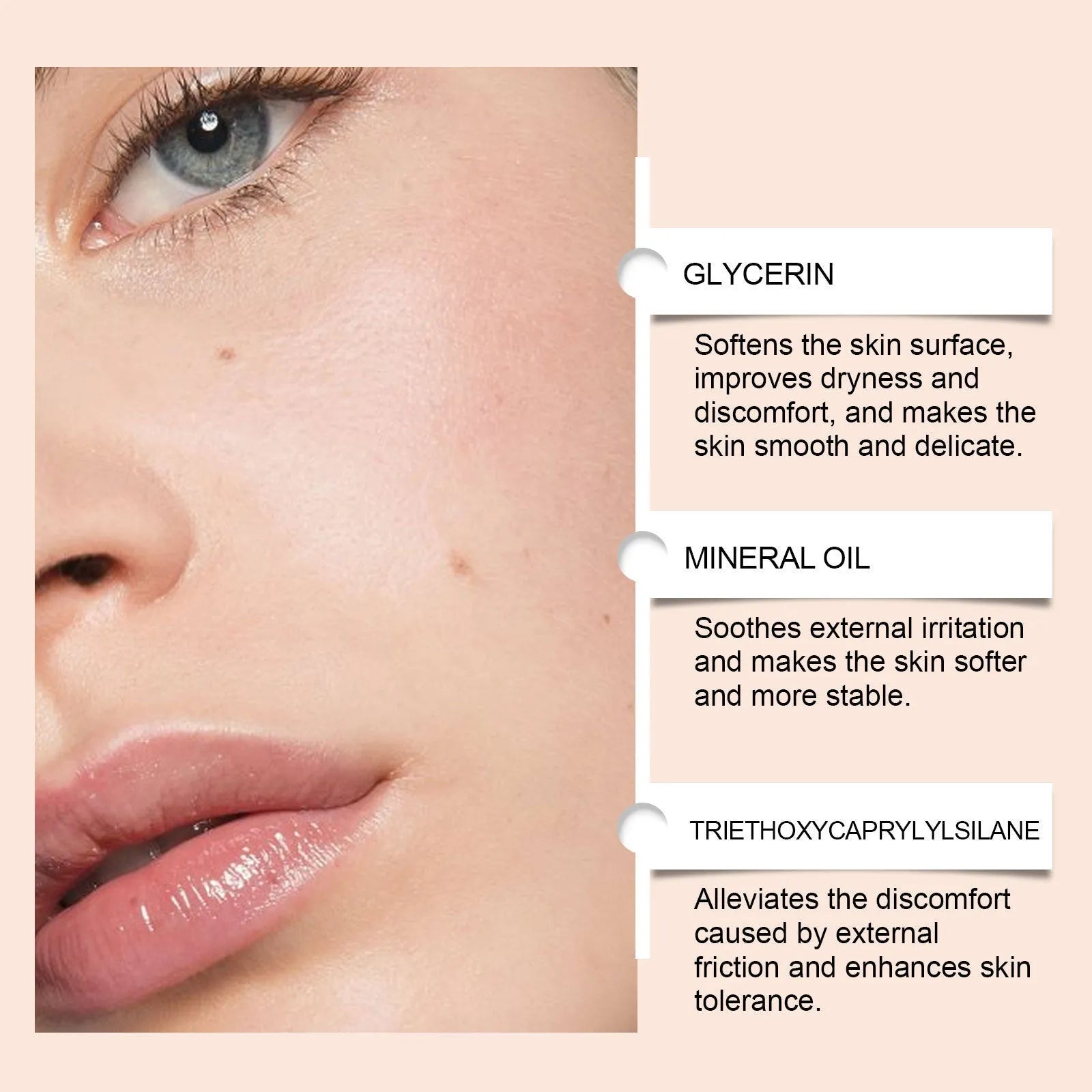 Clear moisturising make-up primer cream in 30ml tube for smooth foundation base