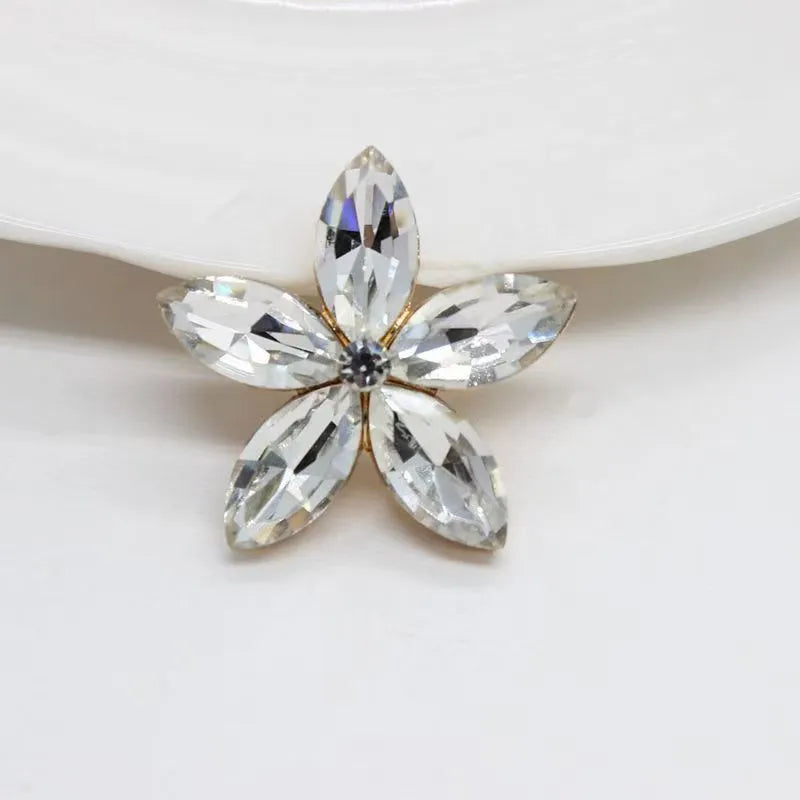 Elegant Petal Alloy Earrings Style1, floral-shaped metal stud earrings for women