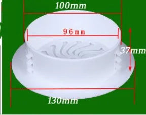 Plastic air conditioning hole cover kit with splits, plug caps, tuyeres, and sealing glue.