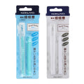 KOKUYO pencil style eraser set with 7mm PVC rubber and plastic ABS shell in pink yellow blue and white colours