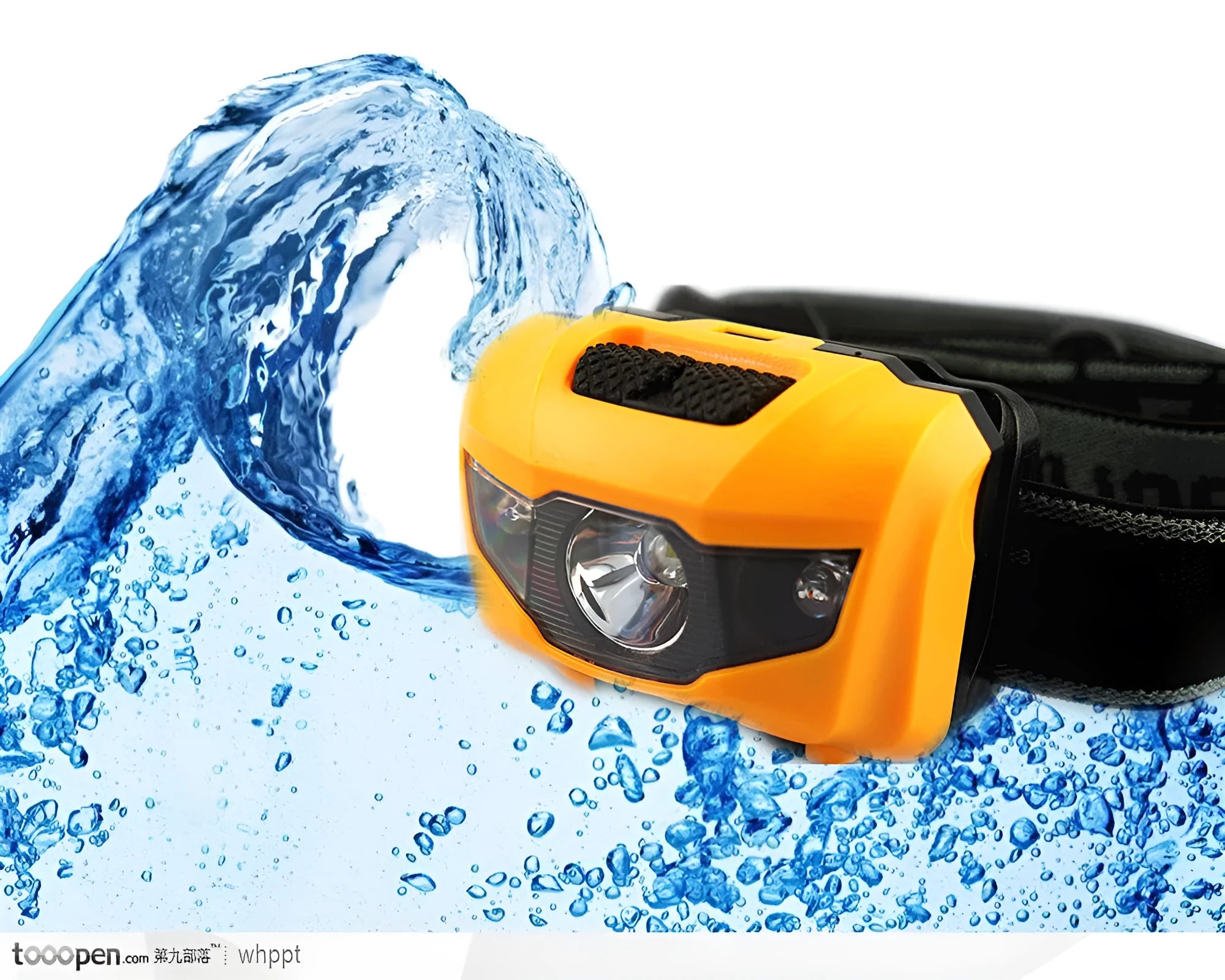 Cat Eye 2 Generation waterproof headlight with white and red LEDs for outdoor activities