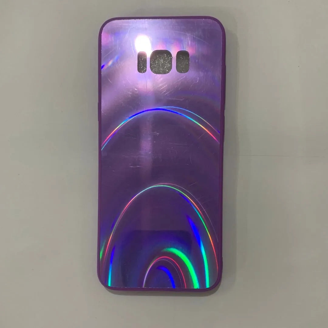 Marble pattern shockproof silicone phone case for Samsung models in multiple colours.