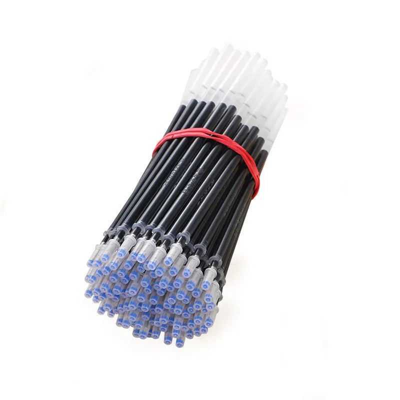 Automatic fade and disappear pen set with pen holder, storage case, and eight refill cartridges for temporary fabric markings
