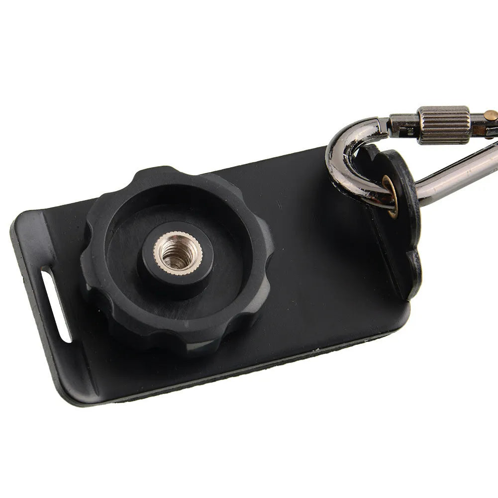 Black professional dual shoulder strap for two SLR cameras, showing nylon fabric and padded shoulders.