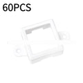 White plastic LED light protective lampshade and fixed mounting bracket