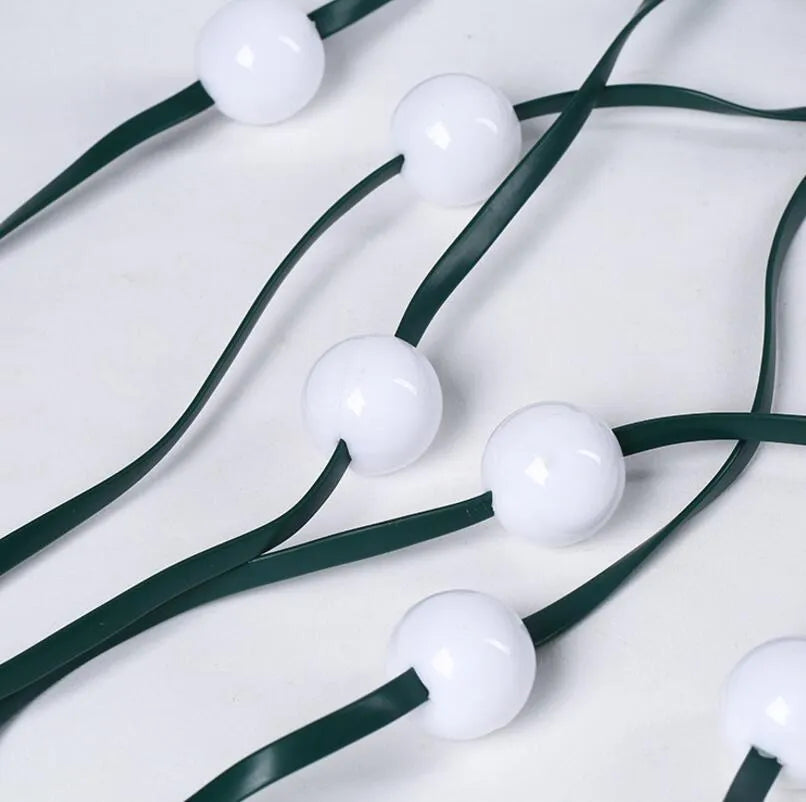64 LED Christmas tree light string measuring 1.8 metres with button control for dimming and colour changing