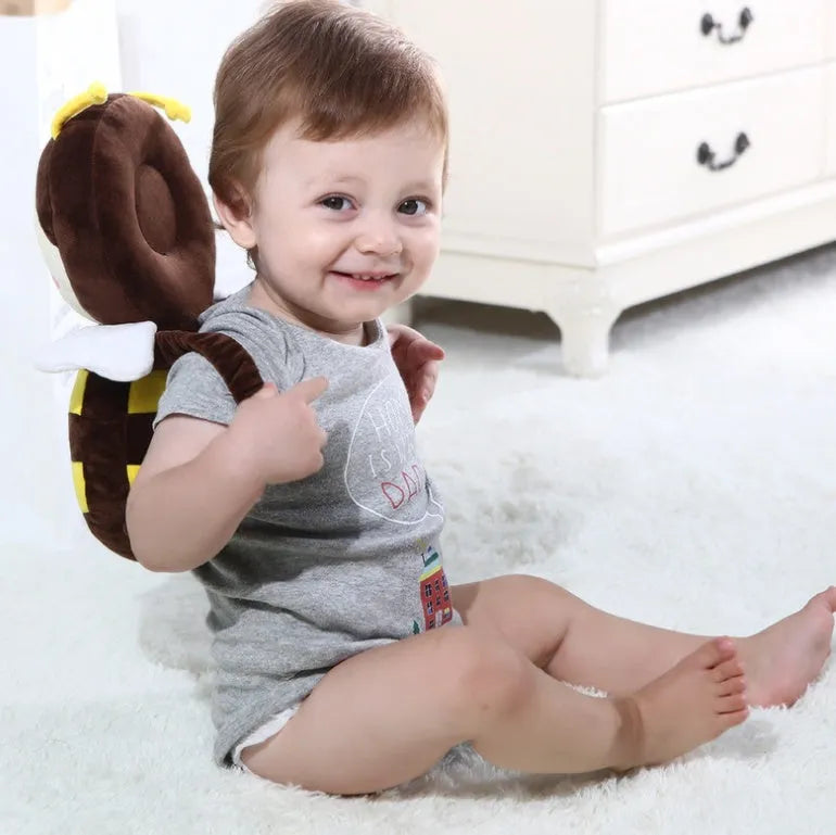 Baby toddler head pillow with cute angel wings design in crystal super soft and mesh cloth on child