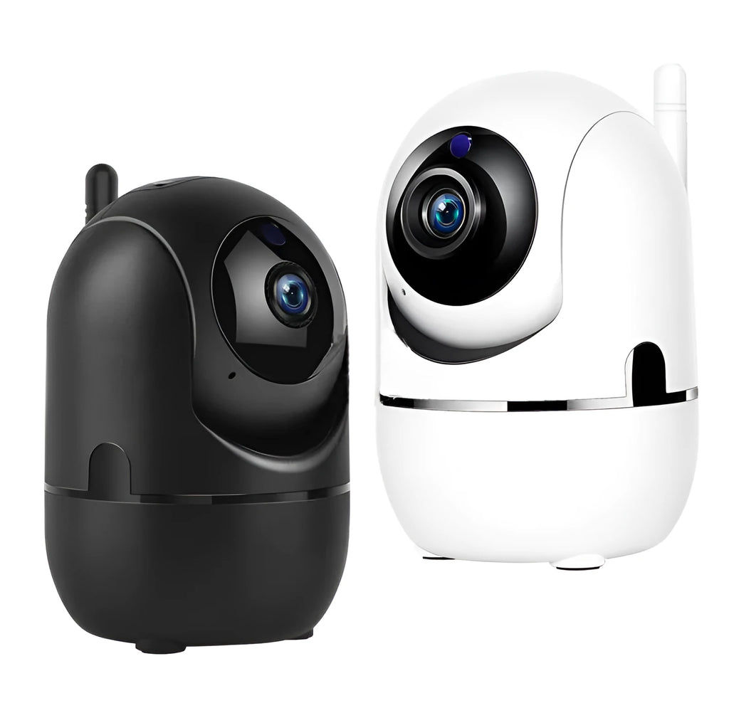 White mini spy camera 1080P hidden nanny cam with motion detection and night vision for indoor security