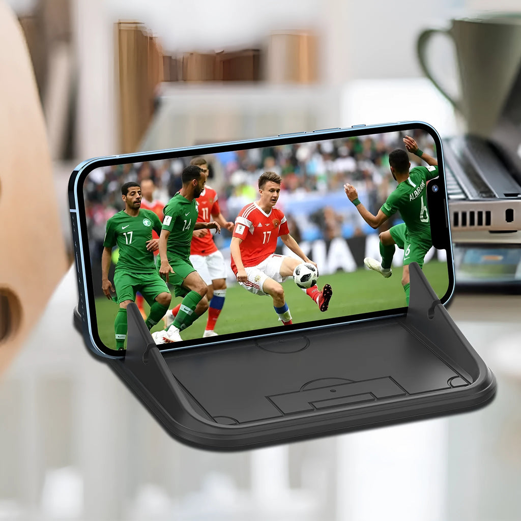 Silicone automobile phone holder with suction cup base in Peak-X5 colour