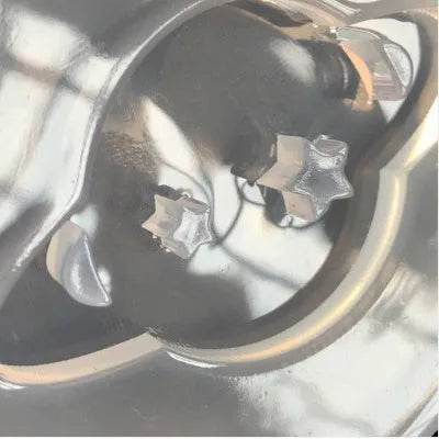 Silicone full mirror planet mould for DIY epoxy resin jewellery casting, 6.5cm diameter.