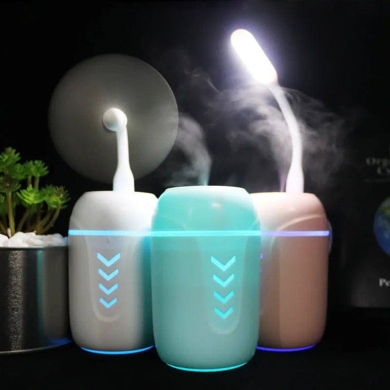 X3 portable car humidifier with columnar design and aromatherapy function