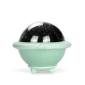 UFO-shaped starry sky projection night light in pink colour showing star projection effect