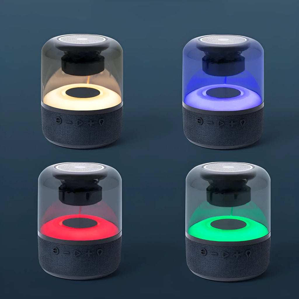 Four-colour light touch wireless Bluetooth speaker with surround sound and call functions