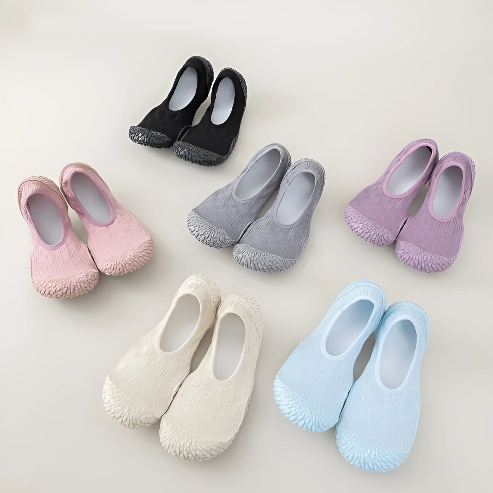 Women's indoor fitness shoes with soft rubber sole and breathable mesh lining in multiple colour options