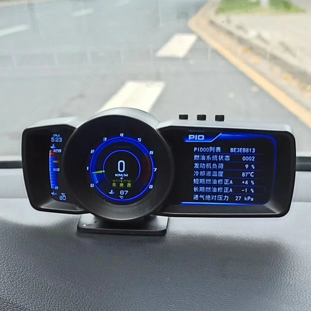 A600 OBDII vehicle diagnostic monitor with GPS BeiDou navigation on 480x320 TFT display