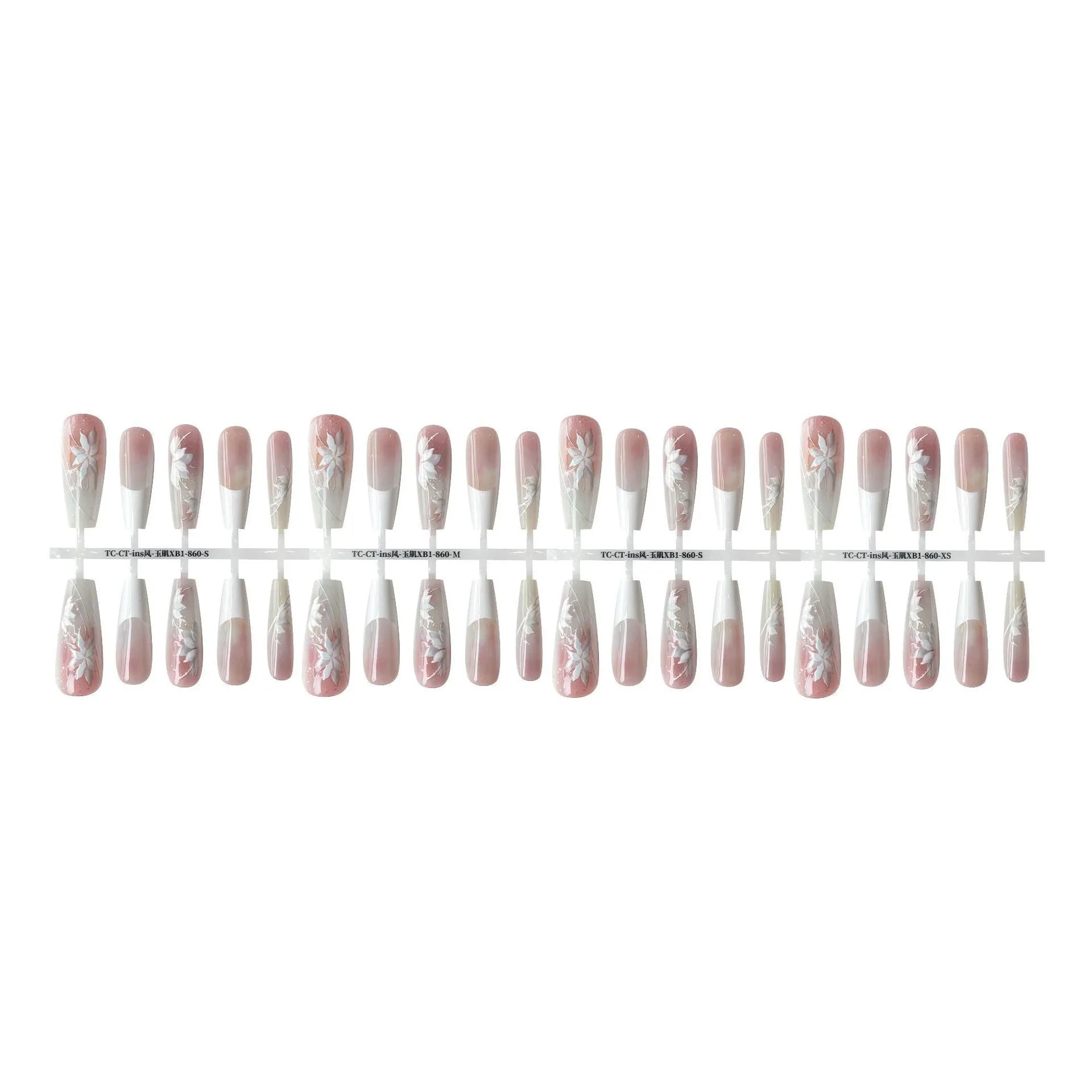 Sweet cool ancient style nail stickers set of 40 pieces with retro national-style prefabricated armour design for ladies