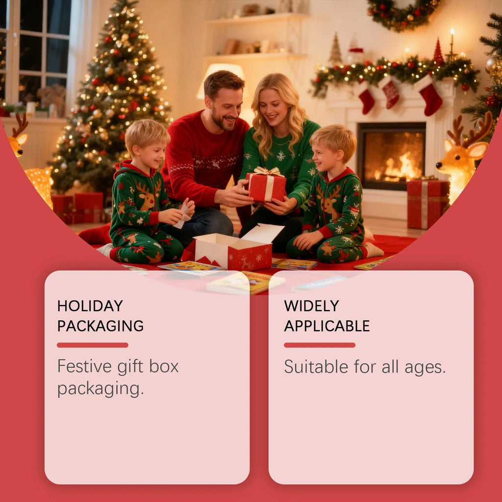 24 Christmas bouncy ball blind boxes in assorted festive designs, packaged in individual sealed boxes.
