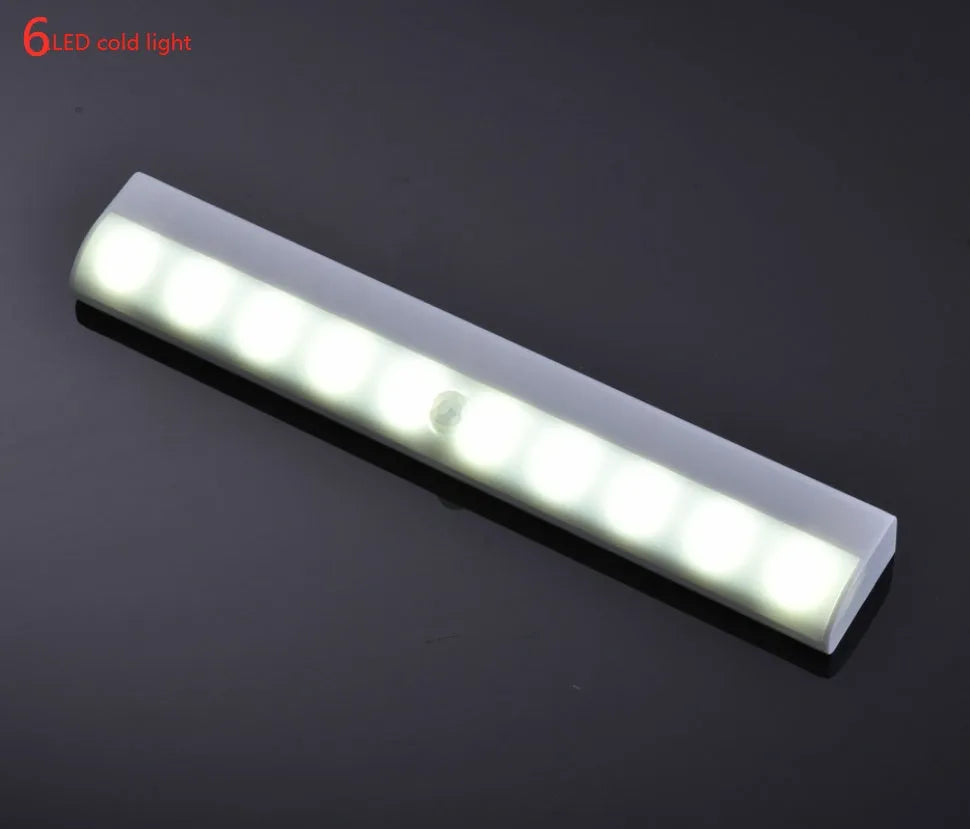 Aluminium LED human body induction magnetic closet light with USB charging port.
