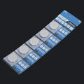 CR2032 3 volt lithium button battery coin cell on a card