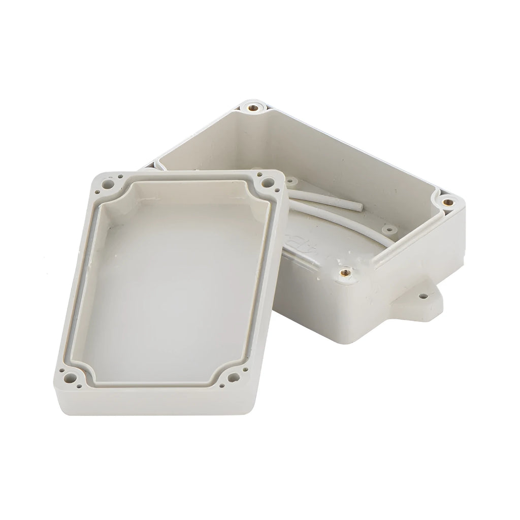 F4B-1 black ABS plastic waterproof instrument box for electrical components.