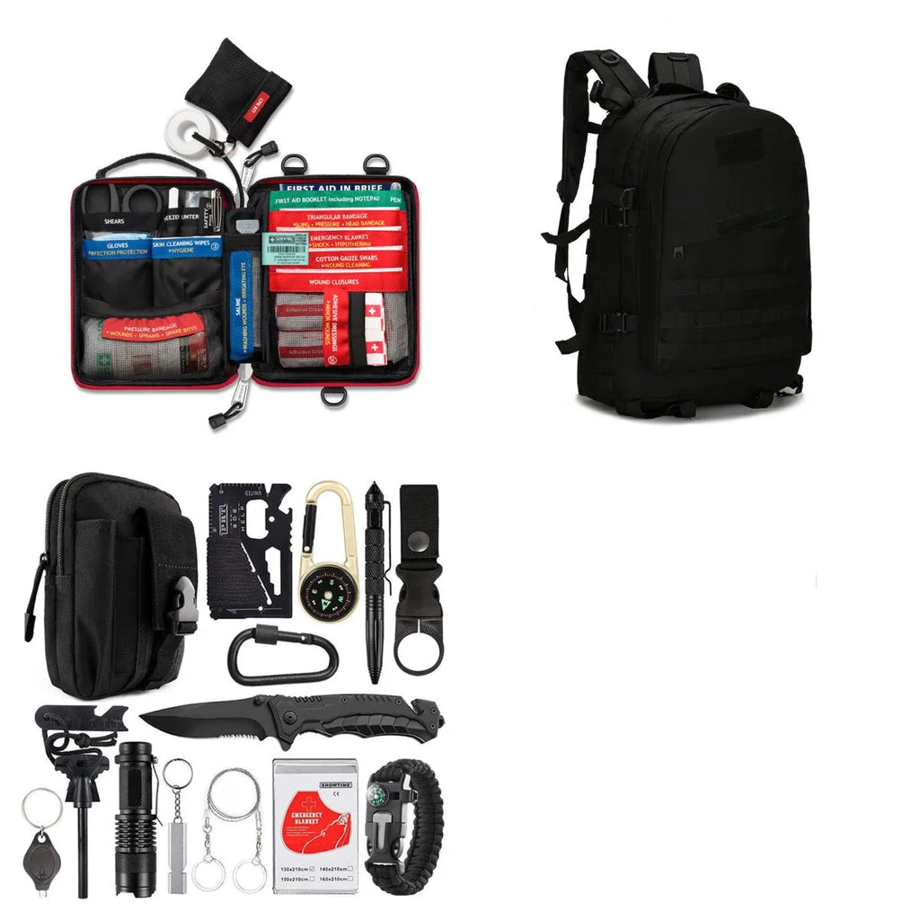 Outdoor camping multi-function survival tool compact 17.5x12x6cm self-defence SOS equipment
