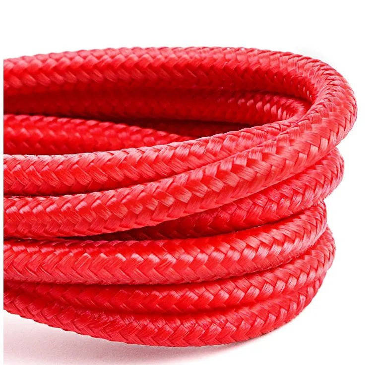Apple compatible 8PIN charging cable in red and black colour with 1 metre length