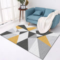 Home crystal velvet polyester carpet machine-woven rectangle floor mat multiple sizes and colours