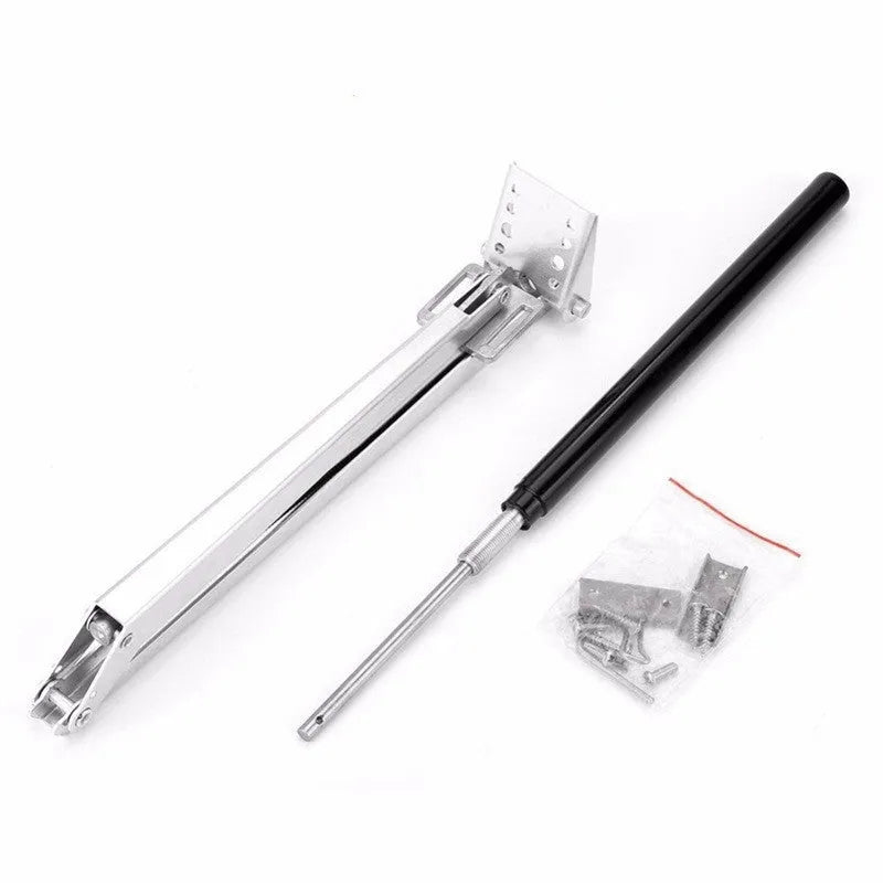 Silver and black aluminium alloy automatic greenhouse window opener with temperature control