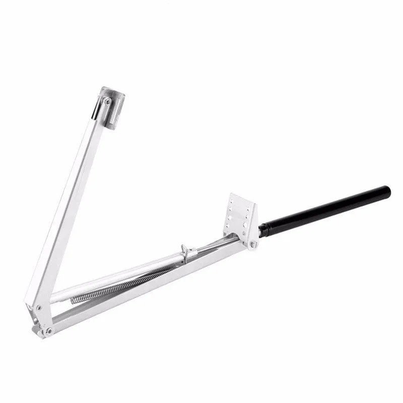 Silver and black aluminium alloy automatic greenhouse window opener with temperature control