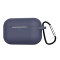 Blue silicone protective cover for Apple AirPods Pro charging case.