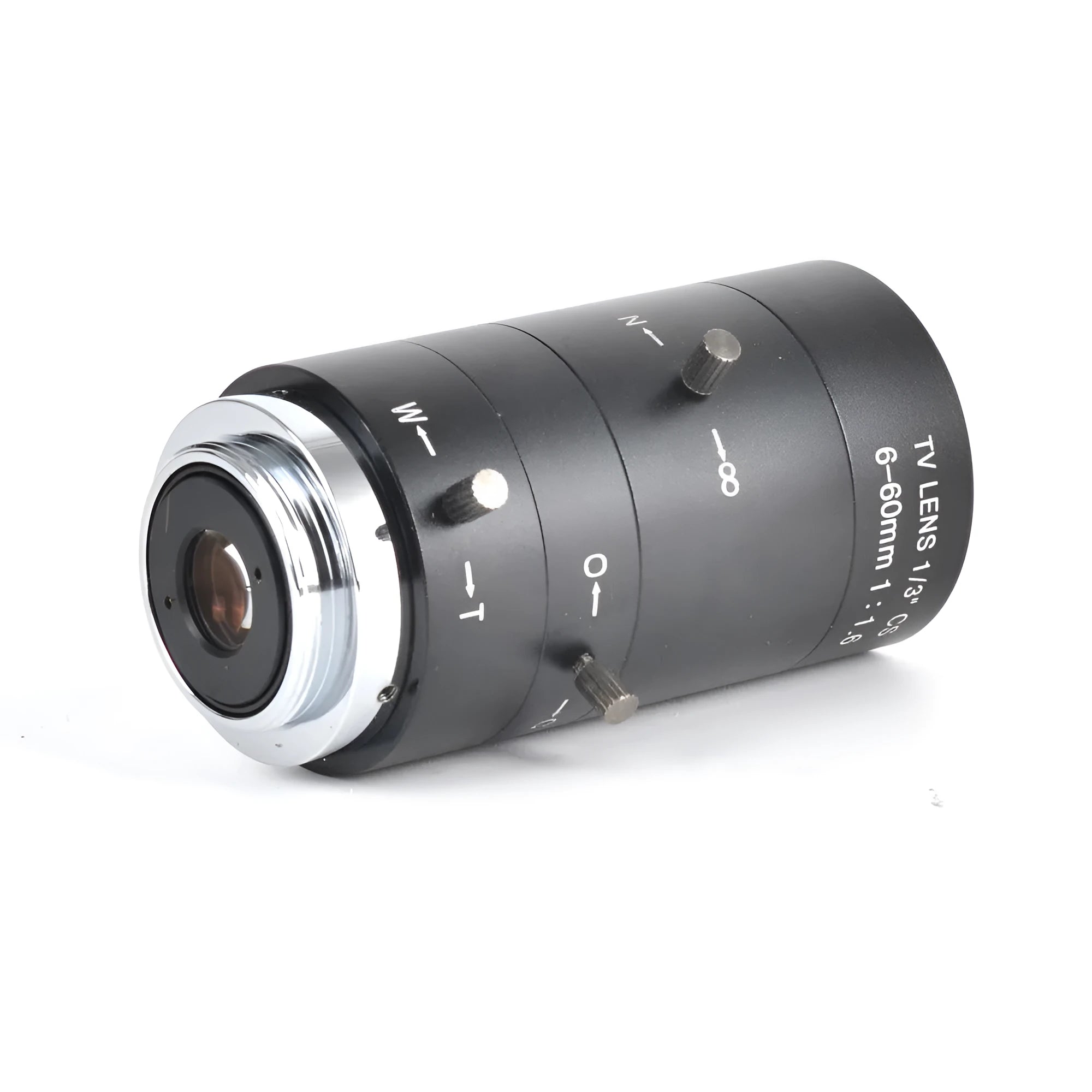 Black manual aperture 6-60mm CCTV lens with CS mount for security cameras