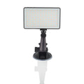 Black aluminium alloy LED video conference light panel with 96 LEDs and a Type-C charging port.