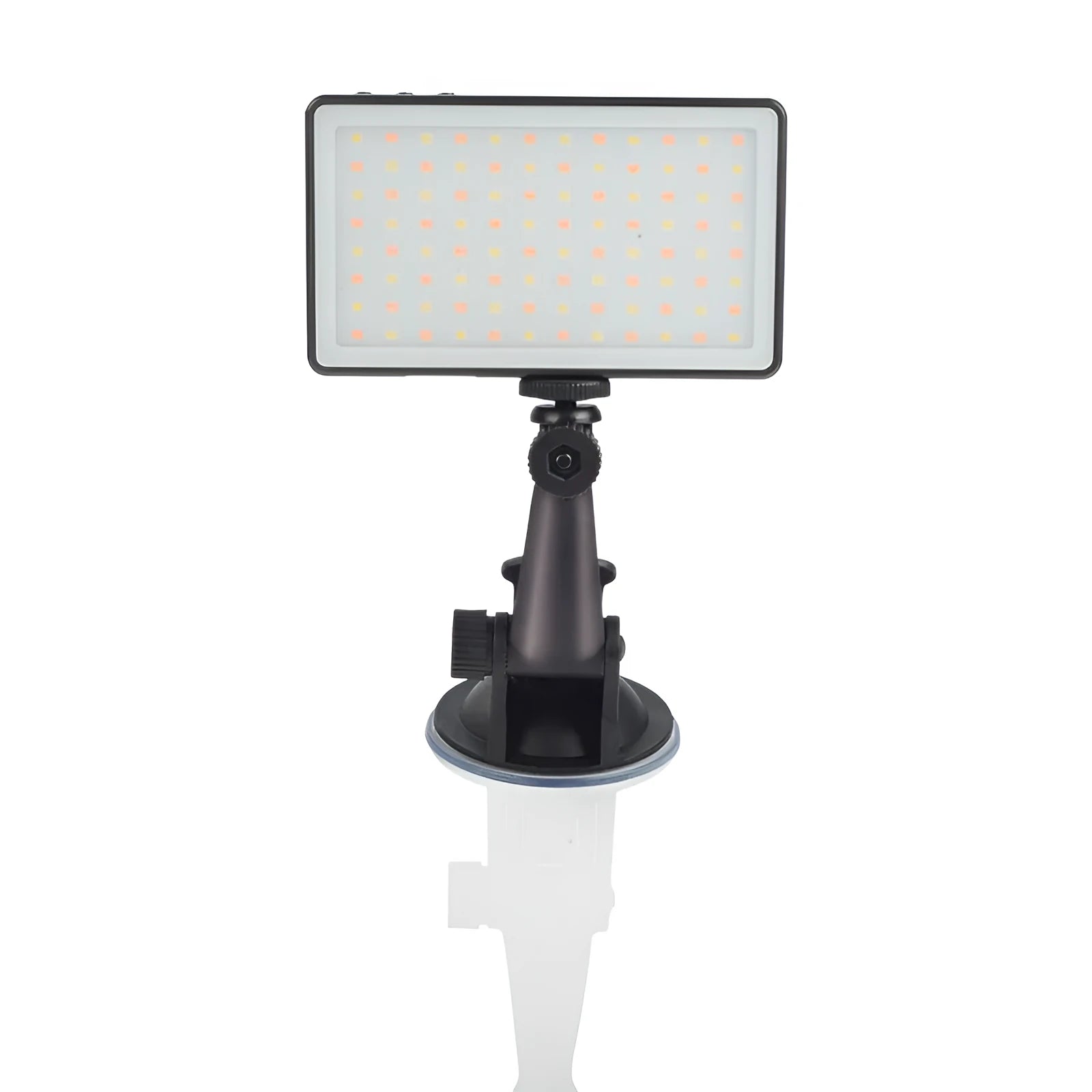 Black aluminium alloy LED video conference light panel with 96 LEDs and a Type-C charging port.