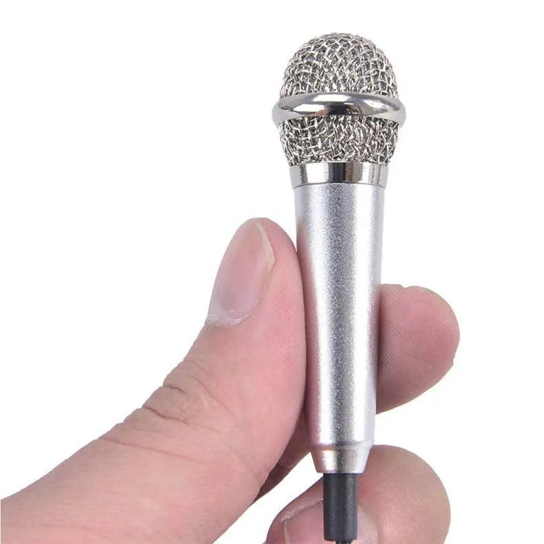T3 condenser microphone with 3.5mm cable in blue, gold, red or silver for mobile phone karaoke
