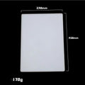 Silicone mold producing folder, drawing board, and stationery mirror shapes in freshly baked colours, style A and B options