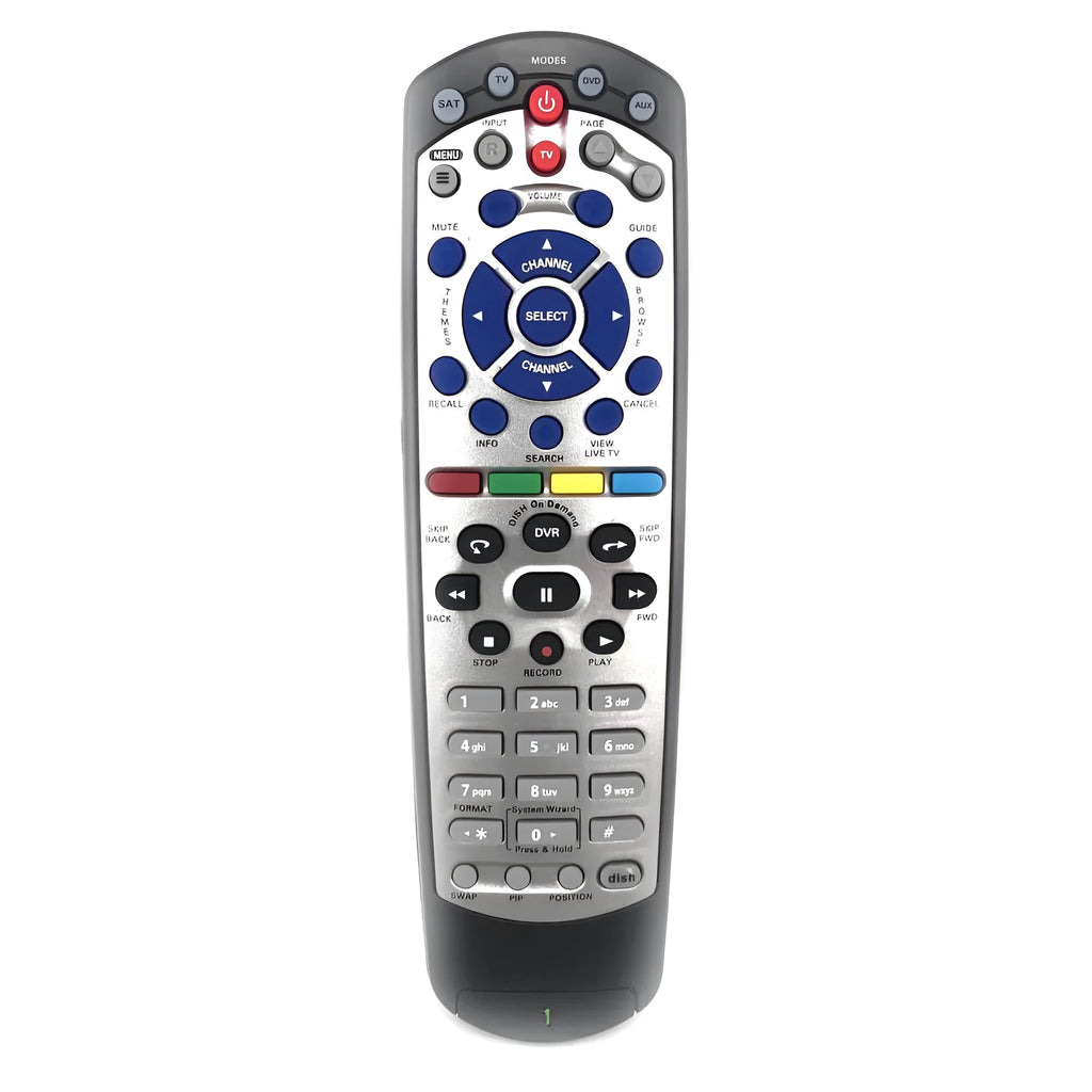 Black DISH Network universal remote control for satellite receivers model 20.1