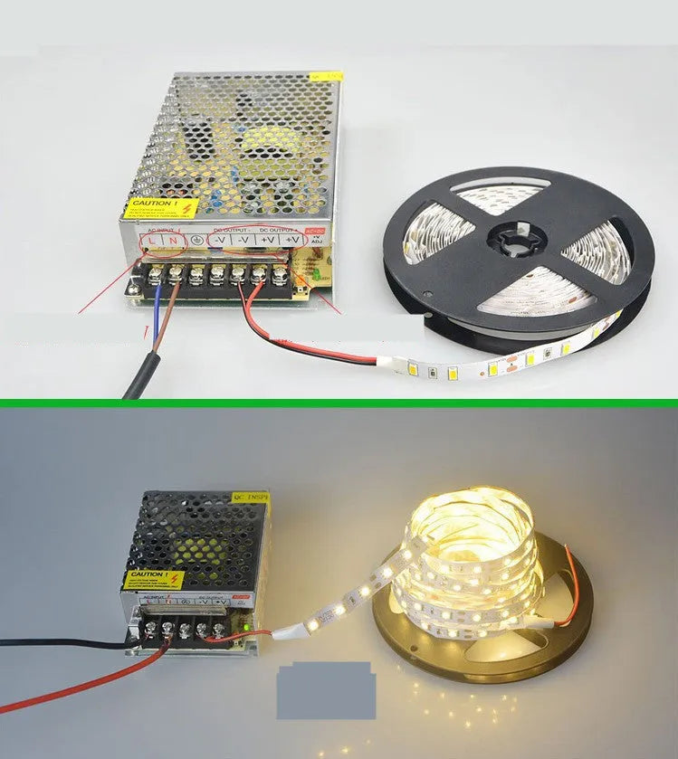 2835 and 5050 LED light strip options for commercial counter and shelf lighting in white