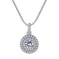 Copper round shape women's necklace in platinum colour size 5cm individually packed