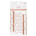 Rose gold metal binder set showing small and large ticket holder folders for test papers and documents